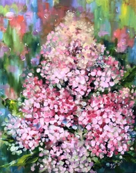 Painterly Pink Blooms