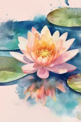 Pink Lotus Reflection
