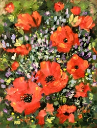 Vibrant Poppy Garden