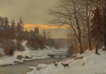 Winter Stream Landscape