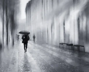 Rainy City Street