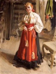 Girl in Orsa Costume, 1911
