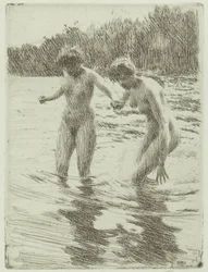 Two Bathers