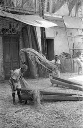 HEMP PROCESSING, STRETCHING AND ROLLING