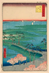 Former Hachiman Shrine, Sunamura from the Series One Hundred Famous Views of Edo