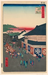 Hirokoji Avenue (Shitaya Hirokoji) No. 13 from the Series One Hundred Famous Views of Edo