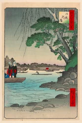Omnaya Riverbank (Omnya-Gashi) from the Series One Hundred Famous Views of Edo