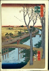 One Hundred Famous Views of Edo: Koume Embankment