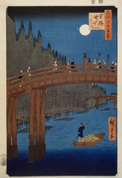 Kyoto Bridge by Moonlight, from the Series 