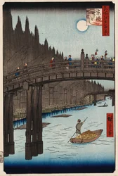 Moon Viewing Pine, Ueno, From One Hundred Views of Famous Places in Edo