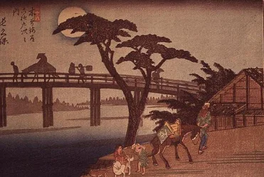 Moonlight over Nagacubo, c.1840