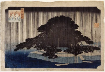 Night Rain At Karasaki