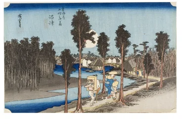 Numazu: Twilight from the series The Fifty-three Stations of the Tokaido, c.1831-1834