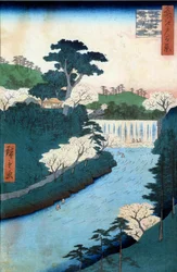 One hundred famous views of Edo: dam of the Otonashioji River