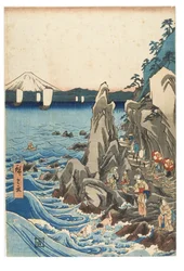 Pilgrimage to the Exhibition of the Benzaiten Statue in the Main Shrine of Iwaya at Enoshima in the Province of Sagami