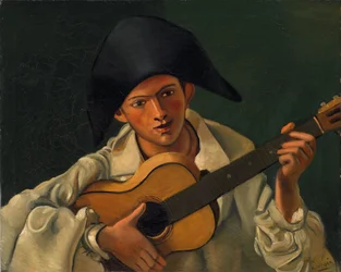 Bust of Harlequin with Guitar