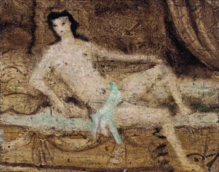 Reclining Nude on a Sofa