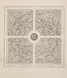 Design for Parterre, from Theatre des Plans et Jardinages, pub.1652 (engraving)