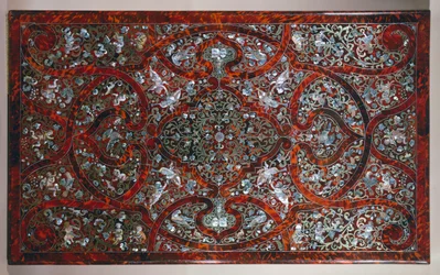 Encrusted Top in Style of Andre-Charles Boulle (detail)