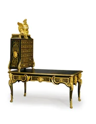 Louis XV bureau plat and cartonnier, 1725-50