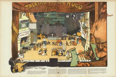 Centenary of the Birth of Victor Hugo, Illustration for Le Rire