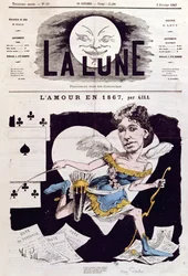 Caricature of Cora Pearl