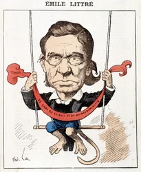 Emile Littré - by Gill, in 