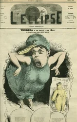 Emma Valendon dit Theresa, singer in The Tyrolean ducks at the Gaite Theatre. Cover in L