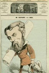 Portrait of Charles Savary (1845-89), French Politician and Businessman, Also a Journalist in Canada. Cover in 