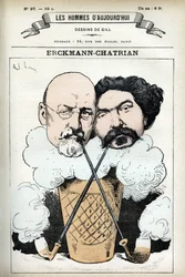 Portrait of Emile Erckmann and Alexandre Chatrian