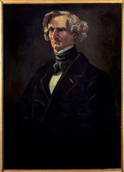 Portrait of Hector Berlioz, French composer