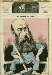 Portrait of Henri Louis Tolain (1828-1897), French engraver and politician. Cover in L
