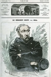 Portrait of Sergeant Ignace Hoff (1836-1902), soldier, hero of the War of 1870 against Prussia. Cover in L