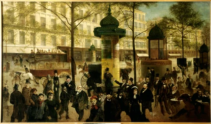 Sketch for a Panorama of Boulevard Montmartre