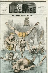 The Summer Room with gentlemen Thiers, Gambetta, Grevy, Favre, Trochu... Cover in 