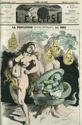 The temptation, the Republic-Eve tempted by the Orleans-Snake. Cover in 