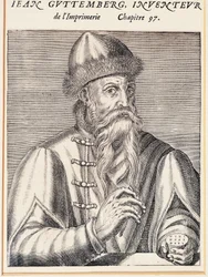 Portrait of Johann Gutenberg