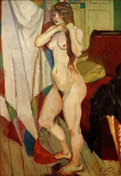 Suzanne Valadon Doing Her Hair