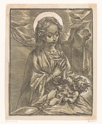 Mary Adoring the Christ Child
