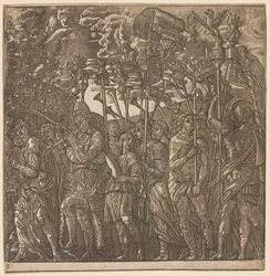 The Triumph of Julius Caesar: Soldiers Carrying Banners and Standards