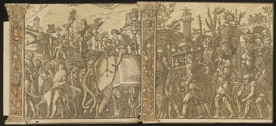 The Triumph of Julius Caesar (no.5 and 6 plus 2 columns)
