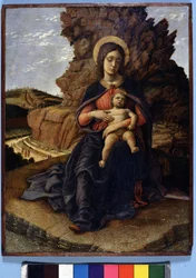 Virgin and Child with Stone Quarries in the Background