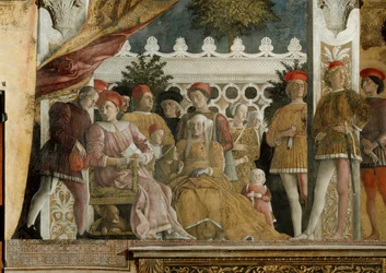 Court of Gonzaga Fresco in the Camera degli Sposi in the Palazzo Ducale in Mantua