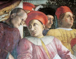 Ludovico Gonzaga and Counselor Marsilio Andreasi (detail)