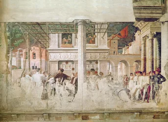 The Martyrdom of Saint Christopher and the Moving of His Body (before restoration)