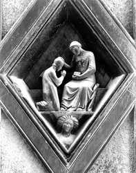 Holy Ordination, a relief from the campanile, 1337-41