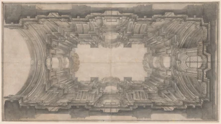 Illusionistic Architecture for the Vault of San Ignazio