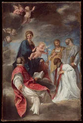 The Madonna and Child with Saints Ignatius of Loyola, Francis Xavier, Cosmas and Damian