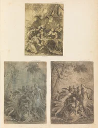 Adoration of the Shepherds, Moses Rescued from the Nile