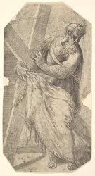 Saint Andrew Holding a Large Cross, from 